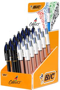 BIC Druckkugelschreiber 4 Colours 24er Display