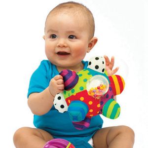 Bunt Rasseln Baby-holperiger Ball, Babyspielzeug zur Förderung der motorischen Fähigkeiten, Ab 6 Monaten