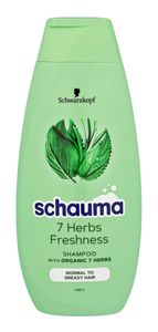 Schauma 7 Herbs Freshness Shampoo - Osvěžující Shampoo S Bylinkami 400ml