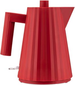 Alessi MDL06/1 R Plissè Elektrischer Wasserkocher aus 100 cl, Rot (MDL06/1 R)