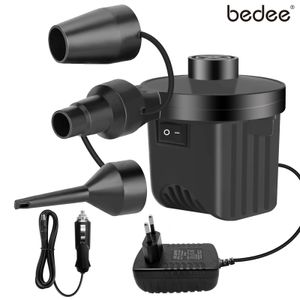 Elektrische Luftpumpe, Luftpumpe für luftmatratze, 2 in 1 Inflate und Deflate Elektrische Pump mit 3 Luftdüse für aufblasbare Matratze, Boot, Luftmatratze Pool, Schwimmring