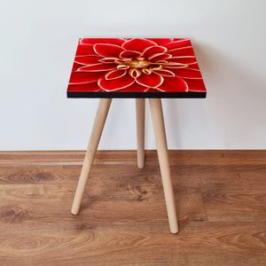 Skye Decor, Shp361 - Red, Beistelltisch, Rot, 100 % MDF, 35 x 35 x 42 cm