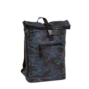 New-Rebels® Mart - Roll-Top - Backpack - Camouflage Army Dark - 30x12x43cm - Large II - Backpack