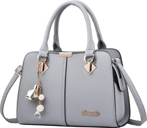 OKWISH Handtasche Damen Schultertasche Henkeltasche Schultertasche Umhängetasche Groß Handtasche Tragetasche Leder Crossbody Bag Geschenke Grau OKWISH Handtasche Damen Schultertasche Henkeltasche Schultertasche Umhängetasche Groß Handtasche Tragetasche Leder Crossbody Bag Geschenke Grau