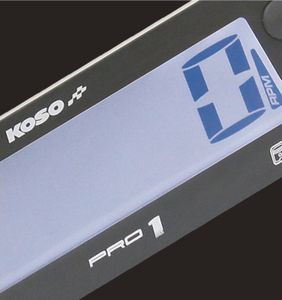 KOSO Pro-1 LCD-Multifunktions-Drehzahlmesser schwarz
