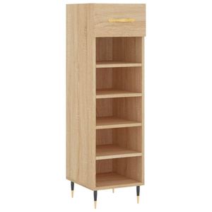 vidaXL Schuhschrank Sonoma-Eiche 30x35x105 cm Holzwerkstoff