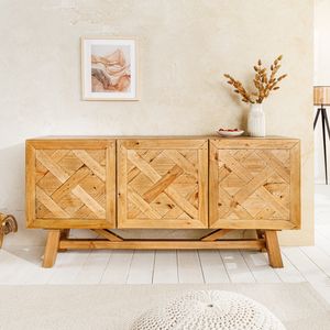 riess-ambiente Massives Sideboard RIVIERA 155cm natur recyceltes Pinienholz Bohlenoptik Kommode Schrank Anrichte riess-ambiente Massives Sideboard RIVIERA 155cm natur recyceltes Pinienholz Bohlenoptik Kommode Schrank Anrichte