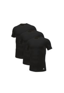 adidas Herren T-Shirt, 3er Pack - Active Core Baumwolle, Rundhals, Crew Neck, uni Schwarz XL