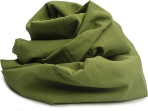 Stoff Baumwoll-Crêpe, Baumwollkrepp, Olive, 50 x 152 cm