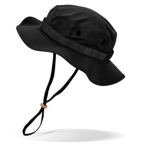 Black Snake® Hut | Sonnenhut für Damen und Herren | wasserdichter Anglerhut - S - Schwarz