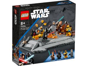 LEGO 75334 Star Wars Obi-Wan Kenobi vs. Darth Vader, Spielset mit Duell-Plattformen und Minifiguren, baubares Spielzeug für Kinder ab 8 Jahren