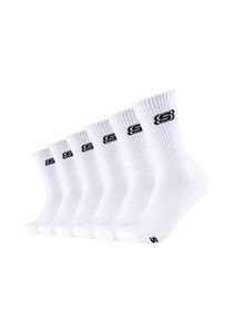 Skechers Tennis-Socken 6er Pack Cushioned mit weicher Polsterung white 43/46