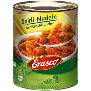 Erasco Spirli Nudeln mit Fleischklößchen in Tomatensauce 800g