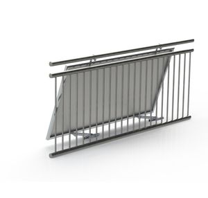Balkonhaken-Set Plus für Solarmodule – Befestigungssystem für Balkonkraftwerk bis 30° verstellbare Neigung
