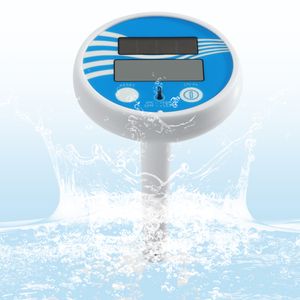 Solarbetriebenes Schwimmbadthermometer Digitales Schwimmbad Spa Thermometer Wassertemperaturthermometer fuer heisses Badewannenbecken Aquarium