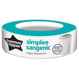 Tommee Tippee Sangenic Simplee Nappy Disposal Bin White One Size