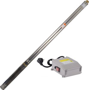 Agora-Tec® 3 Zoll Brunnenpumpe Tiefbrunnenpumpe 1100W 30m Kabel