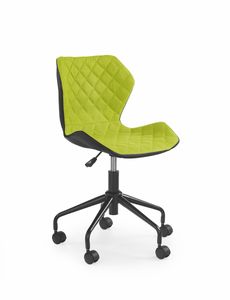 HALMAR Dětská židle na kolečkách Matrix - zelená/černá
