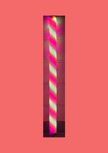 5940 LED Leuchtstab 'Zuckerstange' Ø38mm 1230mm 12 Volt Pink-Weiß