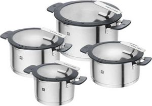 ZWILLING Kochtopfset, 4-tlg | rund | Edelstahl