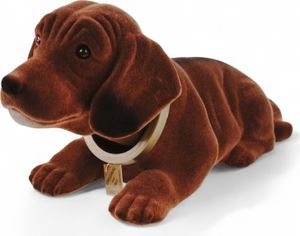 Wackeldackel liegend 32 cm von Rakso  Germany fürs Auto Wackelkopfhund