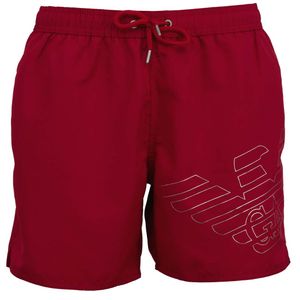 EMPORIO ARMANI Badehose Badeshorts Swim Shorts Mid Boxer Beachwear, Farbe:Rot, Wäschegröße:M, Artikel:-00173 ruby red