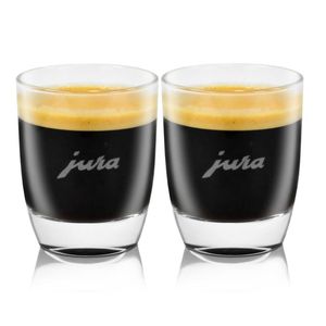Jura Espressogläser 2er aus Bleikristall 7 cm hoch