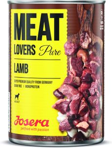 Josera Meatlovers Pure Lamb Getreidefreies Nassfutter für ausgewachsene Hunde, dose 6 x 400g