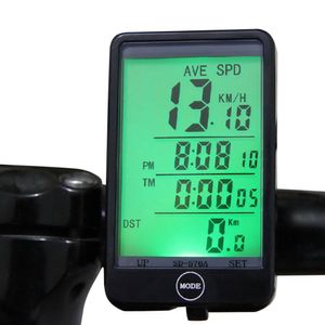 Wasserdichter Fahrradcomputer mit LCD-Hintergrundbeleuchtung, Touch-Radfahren, kabelgebundener Tachometer und Kilometerzähler