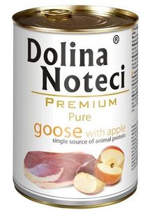 Dolina Noteci Premium Dog Pure Gęś i jabłko w puszce 400g