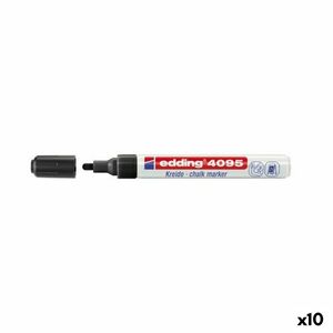 Flüssige Kreidemarker Edding 4095 Schwarz 10 Stück