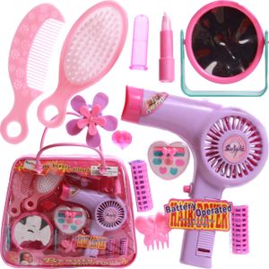 MalPlay Friseur Set Friseursalon | 9 Elemente | Haartrockner und viel Styling-Zubehör | Rollenspiel-Set | Geschenk Set für Mädchen | ab 3 Jahren