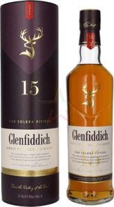 Glenfiddich 15 Years Old OUR SOLERA FIFTEEN Single Malt Scotch Whisky 40,00 %  0,70 Liter