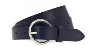 Vanzetti Leder Gürtel Taillengürtel 25mm Leather Belt W75 Marine blau