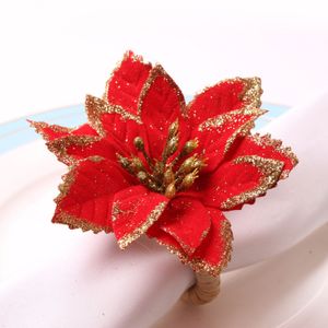 Servítka, sada obrúskov, vianočný kvetinový obrúsok