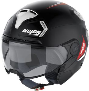 Nolan N30-4 T Inception Jethelm, schwarz matt/weiß, M (57/58)