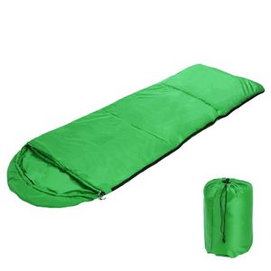 Toboli Schlafsack Grün 210x75cm Deckenschlafsack 950g ultraleicht Kunstfaser für Camping und Outdoor