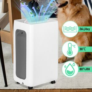 Jopassy Luftentfeuchter 26L/Tag 4.5L Tank Tragbarer Lufttrockner Garage gegen Feuchtigkeit Schmutz & Schimmel für Schlafzimmer Badezimmer Keller Schrank Büro Jopassy Luftentfeuchter 26L/Tag 4.5L Tank Tragbarer Lufttrockner Garage gegen Feuchtigkeit Schmutz & Schimmel für Schlafzimmer Badezimmer Keller Schrank Büro