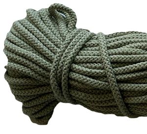 8 mm x 50 m  100 % Baumwolle Baumwollkordel Seile Kordel mit Polyacryl kern Olivgrün Ø 8 mm