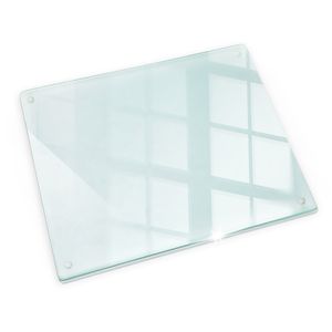 Farblose Wandschutz - Transparent Abdeckplatte -  Spritzschutz aus Glas Küchenrückwand – 60x52 cm