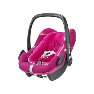 Maxi-Cosi Pebble Plus  i-Size Babyschale, sicherer Gruppe 0+ i-Size Kindersitz (0-13 kg), inkl. Sitzverkleinerer, nutzbar ab der Geburt bis ca. 12 Monate, frequency pink
