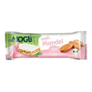 MogliRiegel Mandel, Mandel, 25 g, Mandel, Apfel, Rice syrup, 470 kcal, 1963 kJ, 33 g