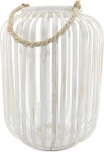 VILLAPIANA Bambus Windlicht - 42cm hoch / ⌀30cm - handgefertigt