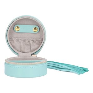 Cocoarm Hosi Mini-Schmuck-Aufbewahrungsbox, Tragbare Reise-Schmuckbox aus Kunstleder mit Reiverschluss für Armbnder