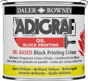 Daler Rowney Adigraf Block Printing Oil Farba do linorytu Brilliant Yellow 250 ml