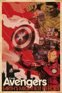 The Avengers Poster - Marvel Avengers Earths Mightiest Heroes (91 x 61 cm)