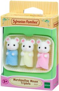 Sylvanian Families 5337 Marshmallow Mäuse Drillinge - Figuren für Puppenhaus