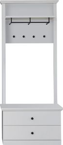 trendteam Garderobe 2-teilige Kombination BrandsonBaxter Weiß Nachbildung 81 x 200 x 41 cm