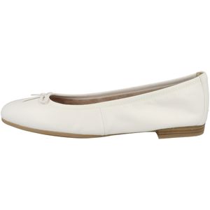 Tamaris Damen Schuhe Ballerinas Leder 1-22116-28, Größe:40 EU, Farbe:Weiß