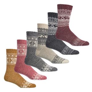 2 Paar Norweger Socken mit Merino und Alpaka Wolle Uni 39/42 bordeaux